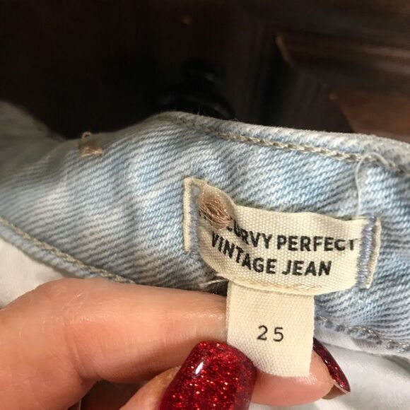 Madewell light Wash  curvy vintage jeans size 25 - Picture 6 of 12
